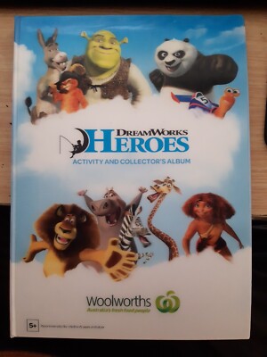 Woolworths Dreamworks Heroes collectors album and cards - Complete Set