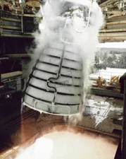 Shuttle Main Engine Firing in Gimbal Test Space Shuttle 8X12 PHOTOGRAPH