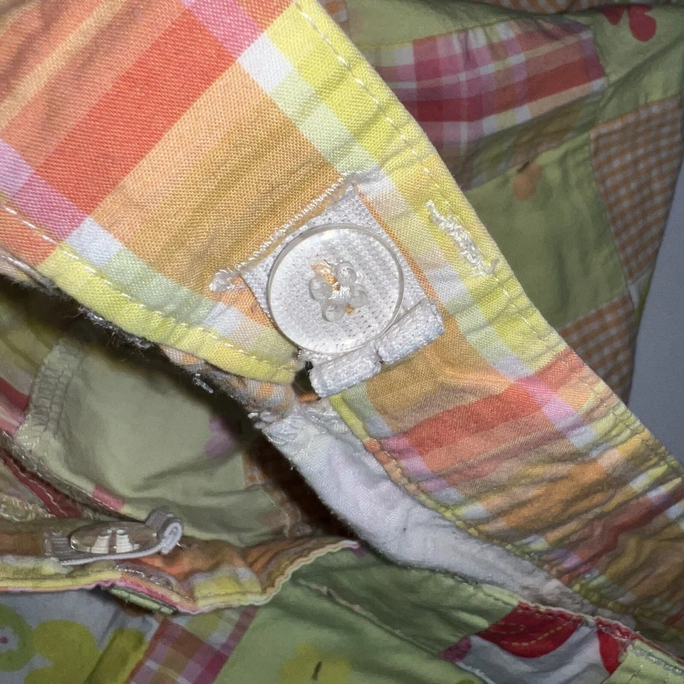 Pantalones Cortos Gymboree Niñas Talla 12 Social Mariposa Retazos Bermudas Ajustables Cintura Foto 4 de 4