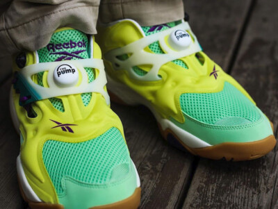NEW REEBOK PUMP COURT EASTER FV7901 HERO YELLOW SEAFOAM GREEN CHALK MEN\'S SIZE 9 NEW REEBOK PUMP COURT EASTER FV7901 HERO YELLOW SEAFOAM  main image 2