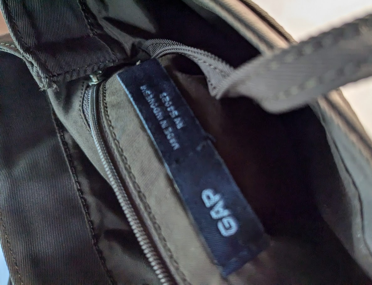 Gap Brown Solid Canvas Backpack - image 5