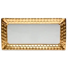 NEW L'Objet Aegean Gold Rectangular Platter 39x19cm