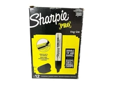 Sharpie 15001 King Size Chisel Tip Permanent Markers - 12 Count