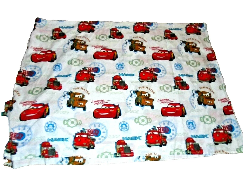 7P Set of 2 Disney Pixar CARS Flat Toddler bed Sheets (Cotton Blend Fabric) - Image 3 of 3