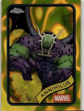 2025 Topps Chrome Marvel Annihillus # Yellow Lava