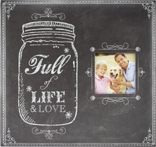 MCS MBI 12.5x13.5 Inch "Full of Life and Love Mason Jar" Scrapbook Album with 12