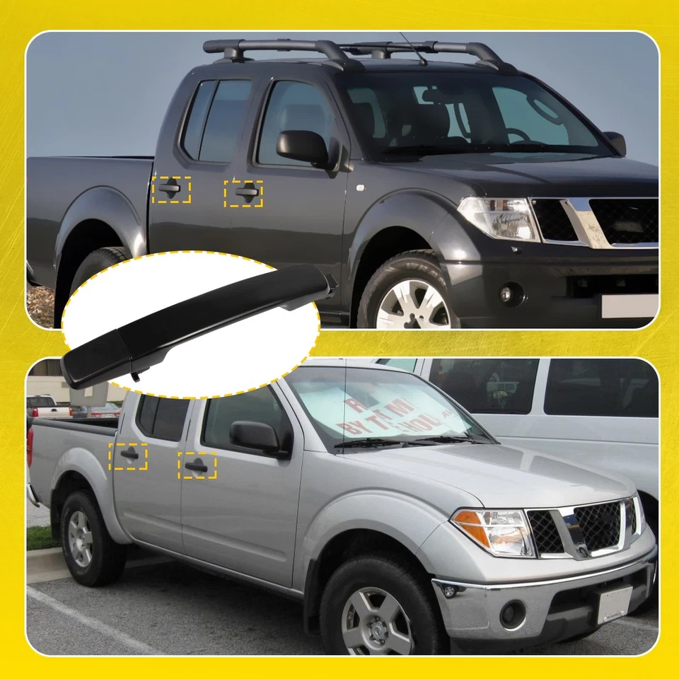 Front RH or Rear Smooth Black Exterior Door Handle for Nissan NV1500 2500 Maxima Foto 2 de 4