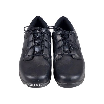 Red Wings Oxford Shoes Men s Size 11.5 D Black Leather Safety Steel Toe Work