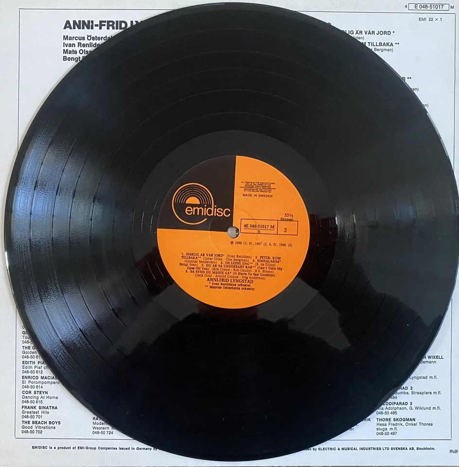 Frida (Abba), Anni-Frid Lyngstad, Vinyl Record album - Image 4 of 4