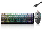 Guiheng Wired 60% Gaming Keyboard and Mouse Combo, Gradient Grey combo