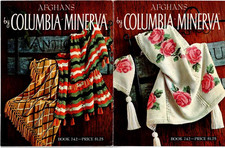 Afghans Columbia Minerva Afghan Pattern Book Crochet Knit 1975 Vintage
