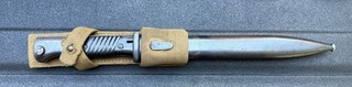 1938 Mundlos WW2 German k98 Bayonet & Matching Scabbard & Canvas Frog Africa Cor