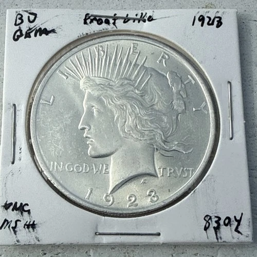 1923 P BU GEM PEACE SILVER DOLLAR UNC MS+++ Proof Like COIN 8304