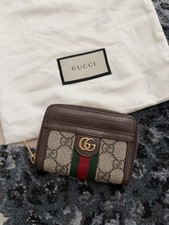 Gucci GG Web Ophidia Zip Around Card Case Wallet