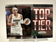 ALLISHA GRAY 2025 Panini Prizm WNBA TOP TIER Insert ATLANTA DREAM #1 🏀🔥🏀