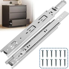8 Inch Drawer Slides 1 Pairs (2pcs) Heavy Duty Full Extension Ball Bearing, Side