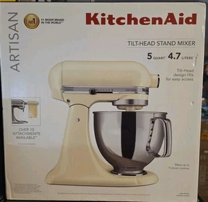 KitchenAid 5 Quart 325W Mélangeur de support (crème d'amande) Nouveau joint - KSM150PSAC