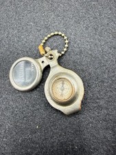 Testrite Compass Swivel Magnifying Glass Nickel Plated Brass Vintage Antique