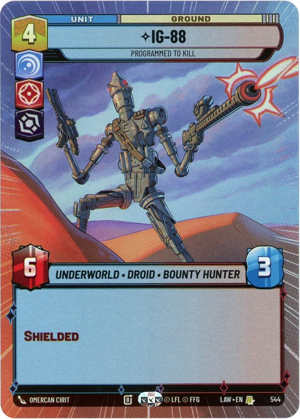 IG-88 - Programmed to Kill (Hyperspace Foil) 544 - A Lawless Time LAW - SWU NM/M