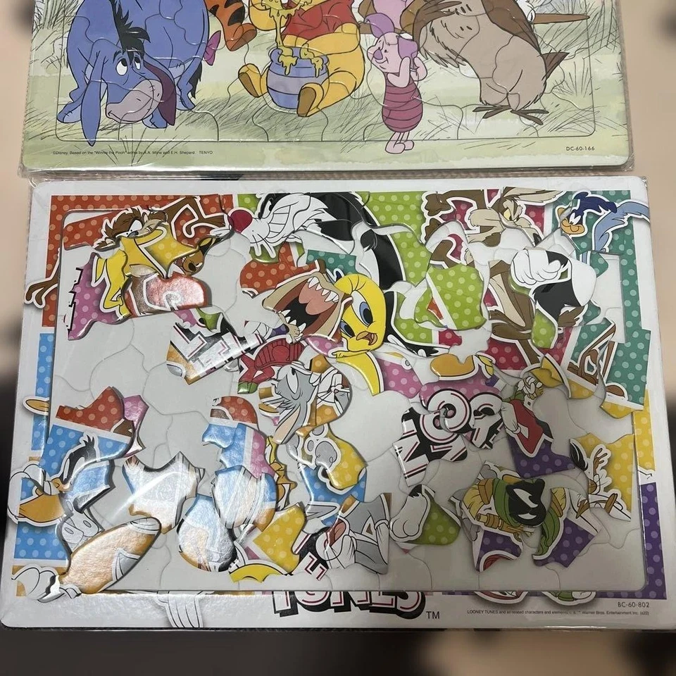 Juego de Rompecabezas Winnie Pooh Looney Tunes Personajes Disney Usado 11g Foto 3 de 3