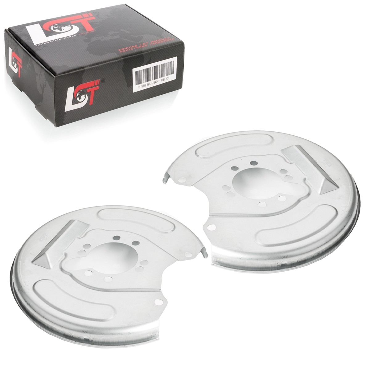 2x Anchor Plate Brake Disc Rear for Mitsubishi Carisma from 2000