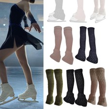 2Pcs Figure Skating Leg Warmers Boot Socks for Training Winter Activities