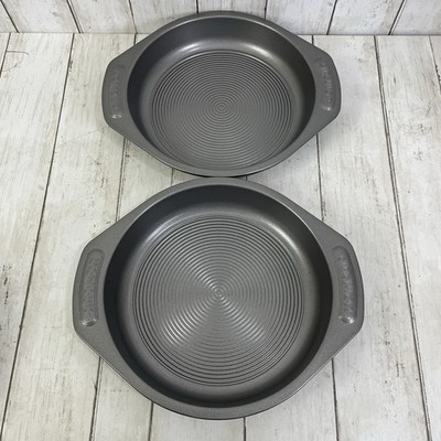 Circulon 9  Round Cake Pan  Total  Nonstick Bakeware Gray - Set Of 2 - New