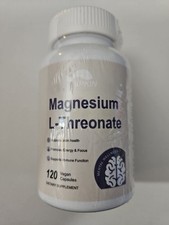 Magnesium L-Threonate 120 Vegan Capsules by VPKIN Dietary Supplement 2000 mg