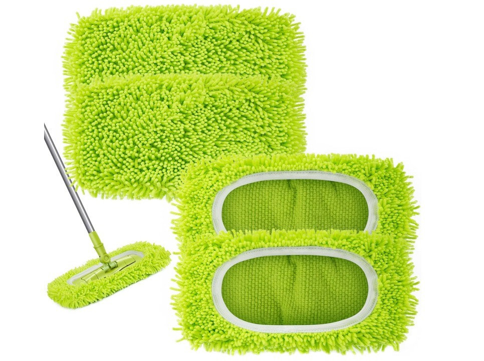 (Free Duty Tax) Reusable Dry Sweeping Cloths Microfiber Wet Mop Pads Compati
