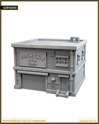 C27 -  Fogwell's Boxing Gym Terrain (40mm Marvel Crisis Protocol/ Heroclix)