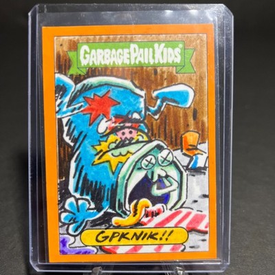 GARBAGE PAIL KIDS 35TH ANNIVERSARY ''EMPTY KEN'' SKETCH CARD GPK NIK