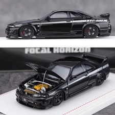 1:64 Nissan Skyline GT-R R33 Nismo 400R alloy car model High Detailed Hood Open