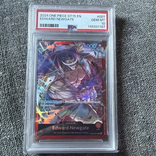 2024 One Piece English ST15 OP02-001 Edward Newgate PSA 10 GEM MINT