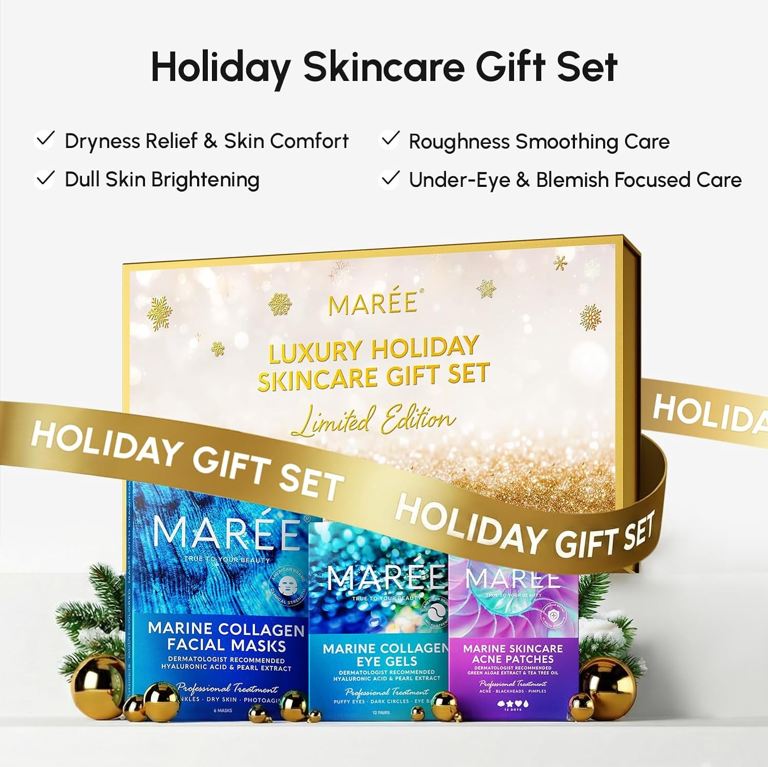 MAREE Neck Cream with Face Roller – Neck Creams For Tightening and Firming –