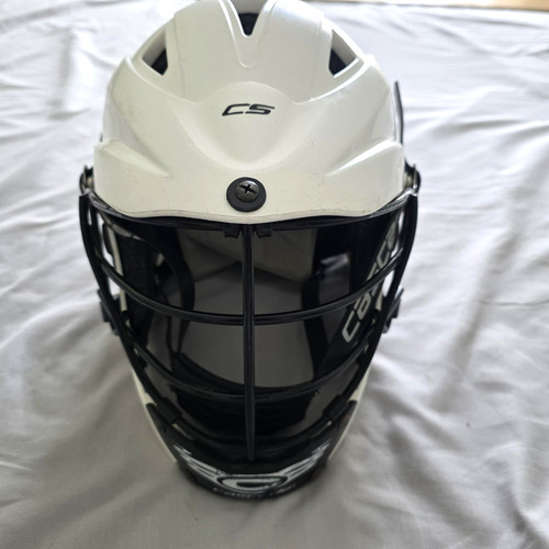 Cascade Lacrosse Helmet Youth Boys CS Full Face White Black Cage USA Foam Guard