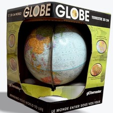 Replogle Globemaster Globe 12 in World Raised Relief Political EDU Geography NEW