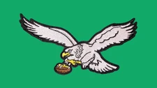 Philadelphia Eagles 6" x 3" Iron On Embroidered Patch Iron-On / Sew-On