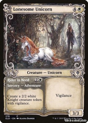 MTG Lonesome Unicorn (Showcase) [ELD - 276] LP
