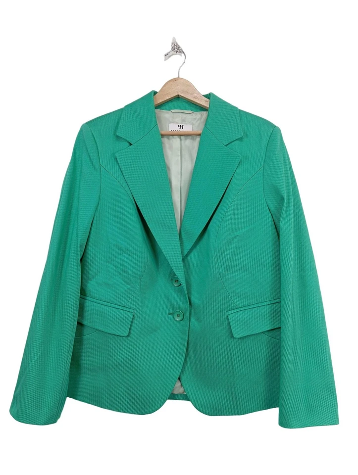 PETER HAHN Blazer court Dames Blazer T EU 46 vert style décontracté - Photo 1/4