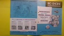 VINTAGE WISCONSIN 12.5 hp. AGND Stationary Engine - SALES BROCHURE