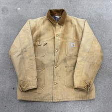 Vintage 80s Carhartt Duck Chore Coat Jacket Blanket USA Made XL
