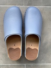 Swedish Clogs Troentorp Da Vinci Sky Blue vegetabile Size US Womens 7 / EU 37