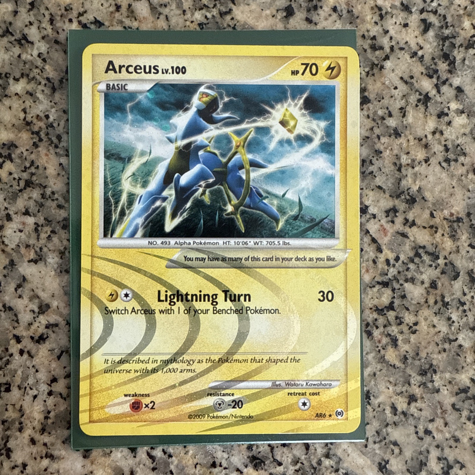 Pokemon TCG Arceus AR6 Holo Platinum Arceus AR Card Near Mint | VLP