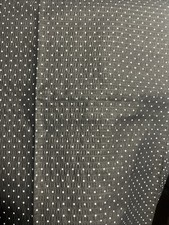Black Polka Dot And Line Texture Upholstery Fabric 1/2 Yd
