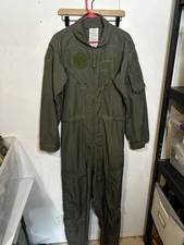 CWU-27P Flight Suit Flyers Coveralls Size 42 L Sage Green  8415-01-043-8390