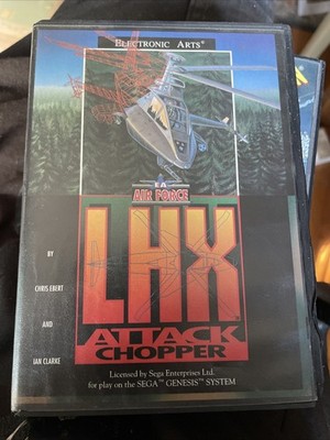 LHX Attack Chopper Sega Genesis 1992 - Complete w/ Manual