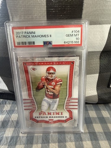 Patrick Mahomes II 2017 Rookie Panini Slab PSA 10