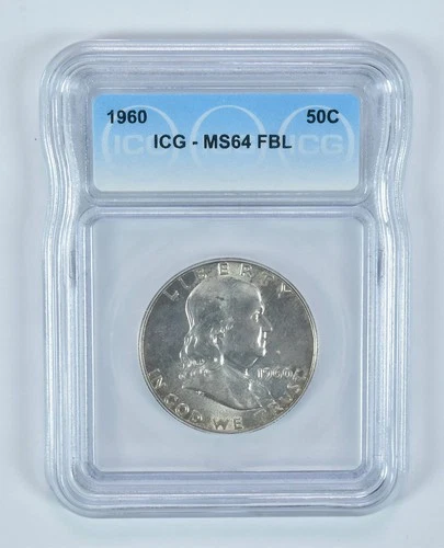1960 Franklin Half Dollar MS64 FBL ICG *0511