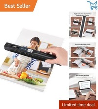 Portable Handheld Scanner A4 Photo Document Text USB SD High-Resolution 900dpi