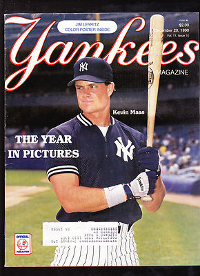 New York Yankees Baseball Magazine Dec 20 1990 Year Pictures Jim
